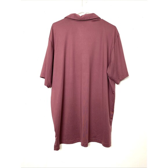 Adidas Polo Shirt Mens XL Red Wine Golf Short Sleeve Active Casual Stretch - Picture 2 of 11